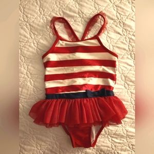 5T Cat & Jack Girls Patriotic Swimsuit